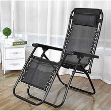 Sywlwxkq 2 Pezzi Lettini Prendisole Reclinabili Zero Gravity Patio Sedia a Sdraio Sedia da Giardino reclinabile Sedia Pieghevole per Esterni Sedia Portatile Prato Spiaggia Campeggio Nero