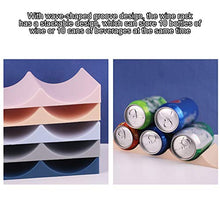 Weilifang Bottiglia di Vino Rack plastica Beverage Vino portabottiglie Holder Bagagli Anti-Slip la Bottiglia di Acqua Supplies Organizzatore da Cucina, Blu-Chiaro