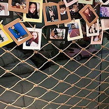 YINUO, rete da giardino, rete a rete per decorazione da parete intrecciata a mano, ideale come decorazione per scale, balcone, negozi di abbigliamento, personalizzabile, Beige-8 mm., 1x1m