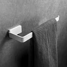 Leekayer Acciaio Inossidabile Portasciugamani da Parete Bianco Pittura 26 cm Anello Asciugamano Bagno d' Angolo Singola Barra di Montaggio a Parete