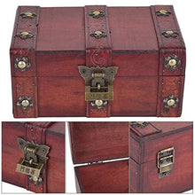 Oumefar Organizzatore di Gioielli Scatola di immagazzinaggio retrò Scatola di immagazzinaggio di Gioielli in Legno Scatola di immagazzinaggio per Feste di Compleanno Decorazione di Nozze(S)