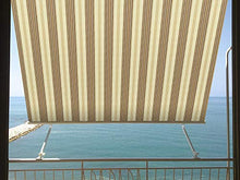 VERDELOOK Tenda da Sole Milos a Caduta avvolgibile con Braccetti 80 cm per ancoraggio, larghezza 3 m e altezza 2,45 m, beige e marrone