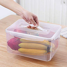 di Plastica Contenitore per Alimenti,Usato per Congelatore Cucina Sicurezza Senza BPA Multifunzione Rettangolo con Coperchio E Maniglia Scatola di Immagazzinaggio-A