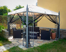 FREILUFTRAUM Zanzariera a forma di cassetta, per gazebo, terrazze, locome, balconi, in borsa per il trasporto (300 x 300, nero)
