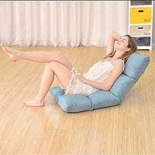 Laishutin Divano Cuscino Tatami Cuscino per Balcone Divano Lazy Divano Letto per Computer per Soggiorno e Ufficio (Color : Blue, Size : 111 * 53 * 16CM)