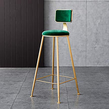 FACC Sgabelli da Bar Velluto, Sgabello da Bar Alto, Sgabelli da Bar Moderni, Sgabelli Bar Bianchi, con Sedile Posteriore E Rotondo, per Kitchen Dining Living Bistro Pub