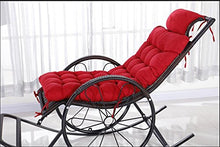 GX AI YY New Day®-Reclinabile di Inverno Cuscini Sedia a Dondolo Cuscino Cuscini Cuscini Anti Scivolo sotto la Sedia del Rattan Cuscini Divano Cuscini, 45x125cm, New Red