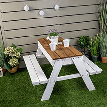 Meppi Set di mobili Rüen, in legno resistente alle intemperie, per interni ed esterni, in legno massiccio