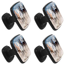 Desert Storm Horse 4 PCS Pomelli per Porta, Pomolo per Mobile, Pomelli per Mobili con Viti, Maniglia per Armadietto, Pomelli per Porta, Pomelli per Cassetti per Porta, Armadio, Cassetto e Credenza