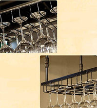 DJSMjbj Rack Stile Semplice Ferro Hanging Glass Wine Rack Decorazione del soffitto Mensola Ripiani Decke (Size : 120 * 40cm)