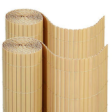 SONGMICS GPF096M Canniccio Frangivista in Plastica, Paravista per Recinzione di Giardino Terrazza Balcone, 2 Rotoli (0.9 x 3 m), Paravento con Costole Rinforzate, Beige, 0.9 x 6 m
