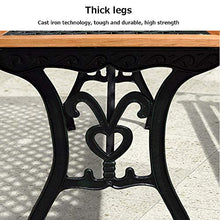 Panchine da Giardino Panchina All'aperto per Tempo Libero, Telaio in Ghisa e Legno Massello Anticorrosivo Resistente Alle Intemperie Panchine Terrazzo, Panca 2-3 Posti Con Schienale e Braccioli