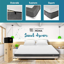 OnNuvo Materasso New Memory Foam + Gel, 19 cm, Ortopedico, Alta Densità 50-55 kg/m3, AirTeachFoam+, Ipoallergenico, Ergonomico, Certificato, Sfoderabile, Lavabile, Roma (160x190)