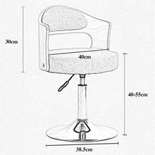 Sgabello da bar, seggiovia girevole a 360 °, sgabello da scrivania per cassiere, asta di pressione dell'aria certificata SGS, comoda per la seduta sedentaria/A / 40cm / 55CM