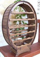DanDiBo Scaffale Vini Botte-Vino per 24 Bottiglie verniciatura Marrone Bar Supporto Bottiglie Botte Porta Bottiglie