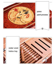 Accessori del sigaro Corrosione Cigar Humidor Cedar legno foderato Desktop Cigar Humidor Dargong modello Top 100 Capacità Cigar Box Giorno del Ringraziamento Idea a padre husabnd Buon apporto di umidi