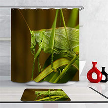 LIYAN Combinazione Bagno. Immagini Chiare E Colori Vivaci Rendono Il Tuo Bagno Pieno di Vita. Accessori da Bagno. Cavalletta Sull'Erba Verde.