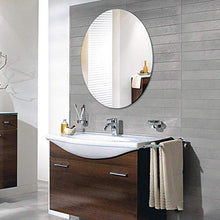 WWWRL Specchio Ovale Senza Cornice Specchio da Bagno, Specchio Cosmetico da Parete per Bagno, Vanità, Soggiorno, Specchio in Vetro A Parete 40x60cm, 60x80cm, 50x70cm