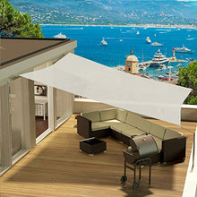 Tenda da Sole Quadrata - 3,6 x 3,6 m - da Esterno - con Protezione dai Raggi UV - Bianco
