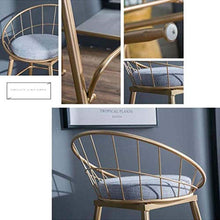 Bar Stool con Schienale poggiapiedi pranza Le sedie da Cucina Pub Gambe Industrial Metal Sgabelli Sedia Colazione contatore Semplice Moderna di Ferro, Tempo Libero Cafe Vento Adatto for Interni