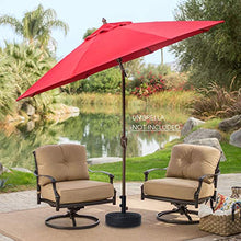 VONLUCE Base per Ombrellone Pesi per Ombrellone da 45.5 cm Supporto in Plastica per Ombrelloni da 17 Litri di Acqua o Sabbia per Mobili da Giardino e Patio Esterno, Portaombrelli da Giardino