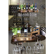 AT Calici Scaffalature Metalliche con Montaggio a Parete Attaccatura Del Supporto Di Bottiglia Del Vino Soffitto Holder Wine Rack a Muro | Attaccatura Del Supporto Di Wine Glass Metallo | V