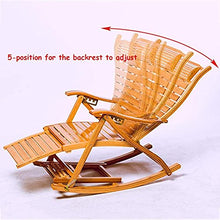 Sedia a Sdraio Beach Yard Piscina Pieghevole Pieghevole Reclinabile Chaise Chaise Bamboo Lounge Chair Interno Outdoor Rocking Relax Chair