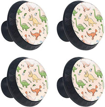 Dinosauro Giallo Verde Arancione Blu Pomelli per Porta Set di 4 Pomelli per Mobili Manopole per Cassetti Cucina Armadio Vetro