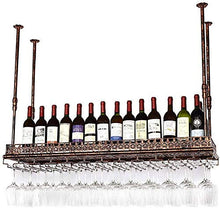 PZW Cremagliera Del Vino Semplice e Creativa/Portabicchieri Appesi per Vino Rosso/Portabicchieri Appesi Invertiti/Asta Principale Creativa/Portabicchieri Appesi per Portabottiglie, 100 * 35 C
