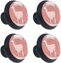 Lama rosa Alpaca Grass Coral Pomelli per Porta Set di 4 Pomelli per Mobili Manopole per Cassetti Cucina Armadio Vetro