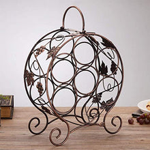 LHQ-HQ cremagliera del Vino Supporto del Vino 7 Bottiglie Free Standing controsoffitto Metallo Wine Rack da Tavolo Vino Bagagli titolari Stand
