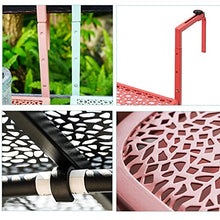 GHHZZQ 2021 semplicità Moderna Tavolo Pieghevole A Muro per Balcone Impermeabile Anti Ruggine Portafiori Pieghevole Tavolino da tè da Esterno, 60x40cm (Color : Orange)