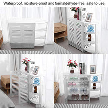 EBTOOLS Scarpiera da ingresso, Mobiletto ingresso, Cassettiera camera da letto,Armadietto bagno terra di Legno comodini camera da letto Multiuso,per Salotto e Cucina 94 * 76 * 31 cm Bianco