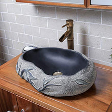 Yxx max -Lavabo Art contatore Bacino al di sopra, Bagno privato Servizi igienici Lavandino Hotel Creativo Decorativi in velatura Stand (52x38x15cm) Lavandino del lavabo
