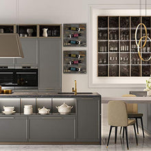 AreaIdea Quadro Porta Vino - Disponibile in più fantasie - Design LEAVES - Scaffale Porta Bottiglie da Parete