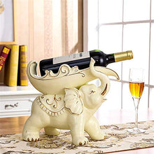 VHGYU Porta Bottiglie da Vino in Stile Europeo Creativo Tatuaggi Soggiorno Casa Moderna Ceramica Elephant Wine Rack Decorazioni Hotel Restaurant Crafts Bianco Idee Regalo per Gli Amanti del Vino