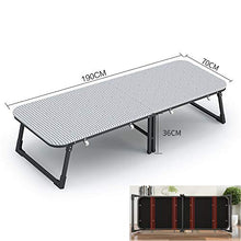 XJAXY Letto Pieghevole Semplice Portable Office Lounge Bed Home Guadagnare Siesta Piazze Culla, Portatile Pieghevole Ospite Letti con Ruote Facile Bagagli - Risparmio di Spazio