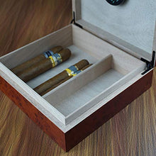 Portasigari Portatile Fatto a Mano Cigar Humidor di Legno Cedro Spagnolo Cuoio Sintetico Scatola di Sigari, Humidor Per Viaggi, Affari Regalo Perfetto Per Cigar Lovers