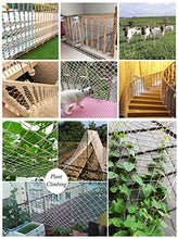 XXN Rete di Sicurezza,Recinzione Rete da Carico Giardino Pianta Ostacolo Obiettivo Backstop Rete Ringhiera Terrazza Balcone Scale Protezione Anticaduta per Bambini Pet Stop Palla Rete Carbone Bianco