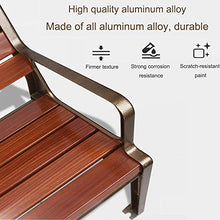 Outdoor furniture Panchina da Giardino per Esterni, panchina da Giardino, mobili per Veranda, Panca da terrazza in Alluminio pressofuso, panchine da Balcone Resistenti alle intemperie e alla ruggine