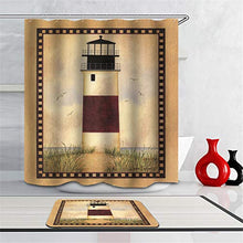 LIYAN Combinazione Bagno. Immagini Chiare E Colori Vivaci Rendono Il Tuo Bagno Pieno di Vita. Accessori da Bagno. Pittura retrò. Faro.