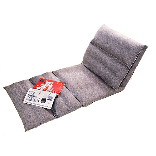 MYS-Sofas C-K-P Cuscini Pieghevoli Materasso Soggiorno Lazy Cotton Linen Sofa Floor Sedie Singole (Colore : Gray)