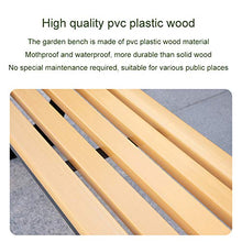 Panca da giardino per esterni, Panchine per portico con doghe in plastica resistente alle intemperie Panca da balcone con struttura in alluminio pressofuso resistente alla ruggine e resistente