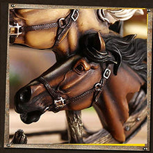 Elegante Semplicità Europa Creativo Testa Di Cavallo Vino Portabottiglie 2 Griglia Retro Vecchi Mestieri Armadietto Del Vino Fatto a Mano Casa Desktop Veranda Partizione Decorazioni Ornamenti Bronzo