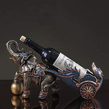 Elegante Semplicità Europea Creativa Decorazione Armadietto Del Vino Elefante Tirare Modellistica per Auto Cremagliera Del Vino Resina Bronzo Mestieri Casa Desktop Portico Ristorante Bar Decorazione