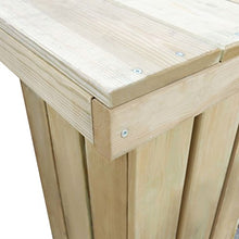 Xingshuoonline - Panchina da Giardino in Legno di Pino impregnato, 160 x 55 x 89 cm