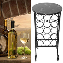 Portabottiglie da vino in stile industriale da 15 bottiglie da ripiano per scaffali per vino Portabottiglie in metallo Espositore per vino Portabottiglie da terra Cantinetta Scaffale per Vino