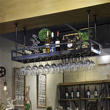 Zfggd Tiers Doppie Barre di Fascia Alta Hanging Bottiglie di Vino Holder KTV Coppe Creativo Soffitto/Wine Glass/Calice Supporto del Basamento della Cremagliera Metallo Acciaio Bagagli Telaio