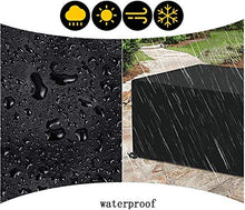 YULIAN 1x1x1.4m Waterproof Garden Mobili da Giardino 1x1x1,4 m, terrazza Copertura da Tavolo da Giardino Oxford Tessuto Tarpaulina Terrazza all'aperto Terrazza Anti-Polvere, Nero