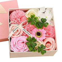 ASFD Regalo di Compleanno di San Valentino Rosa Sapone Fiore Rosa Squisito Fioriera Piccola Rosa